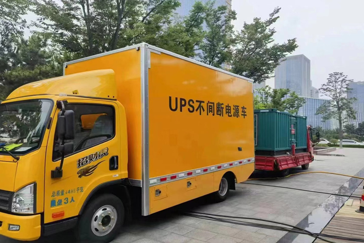 庆云发电机租赁施工现场