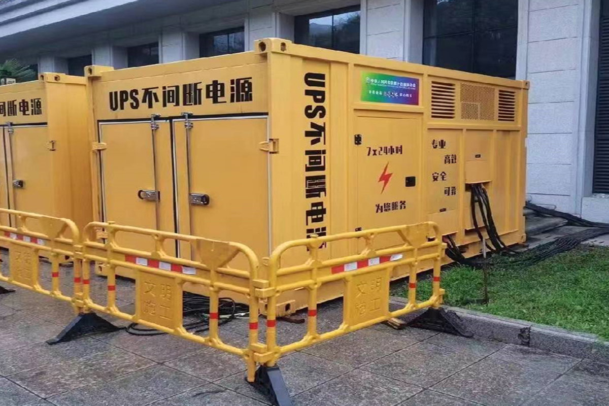 庆云发电机租赁施工现场