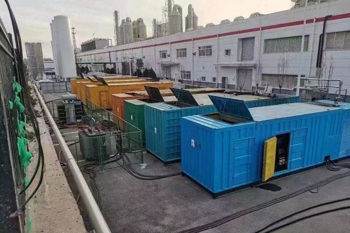 庆云发电机租赁施工现场